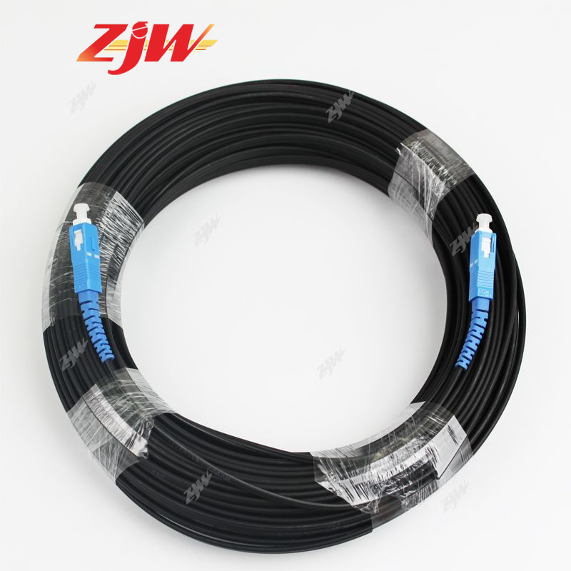ZJW 100M/ 200M / 300M 1 Core Fiber Optic Cable Fiber Optic Patch Cord Single Mode FTTH