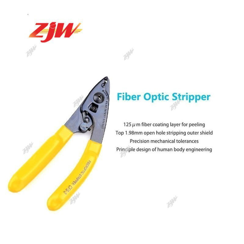 ZJW 3 IN 1 FTTH Splice Kits Covered Fiber stripping Fixed Length track Fiber Optic Stripping Pliers