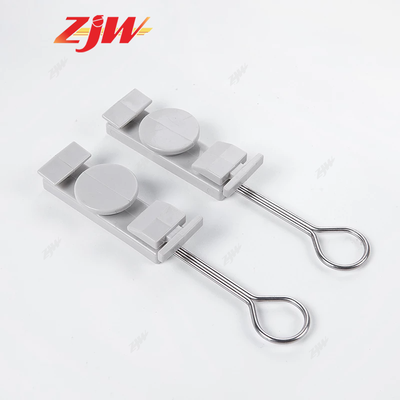 ZJW 10pcs F Clamp Non TELCO FTTH Tools S Type Fiber fixing Parts Clamp for Drop Cable