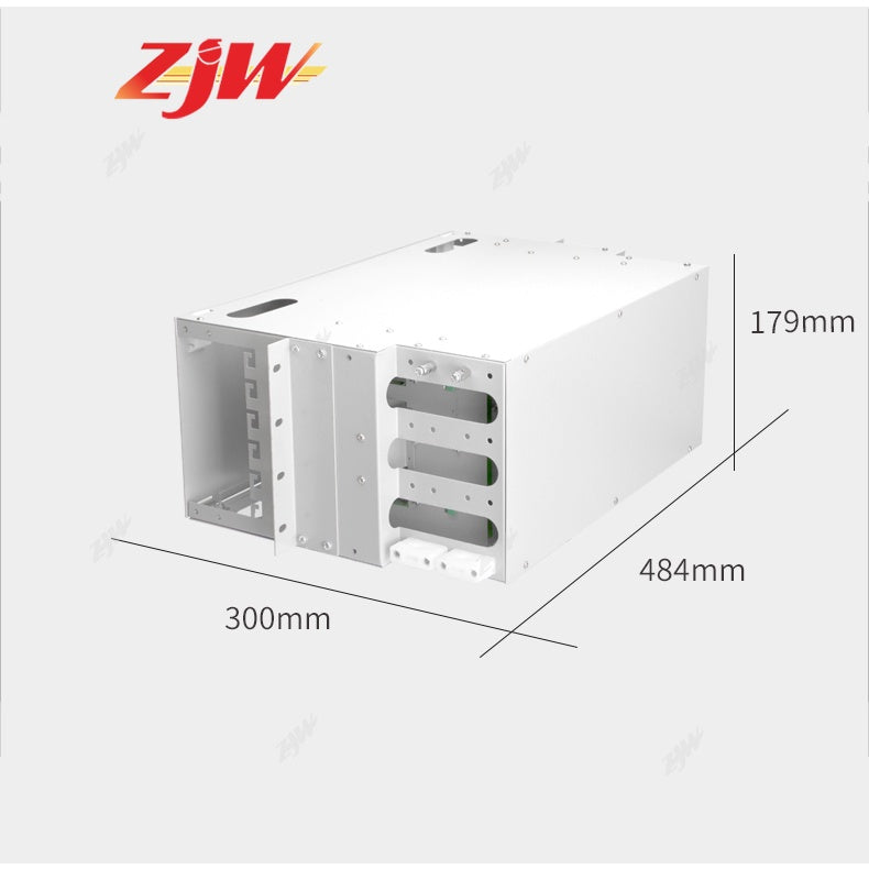 ZJW 72Core SC ODF Optical Fiber Distribution Frame w/ 72 pcs SC Pigtail & 72 pcs SC-SC Adapters
