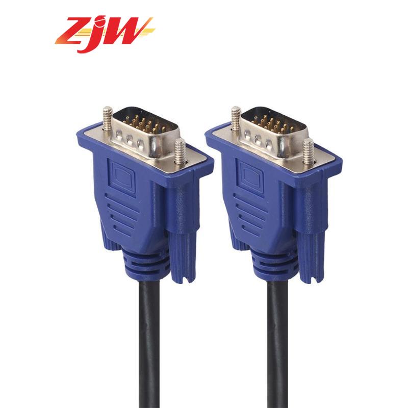 ZJW 1.5m/3m/5m VGA Extension Cable HD 15 Pin Male  VGA Cables Copper Core for PC Computer Monitor