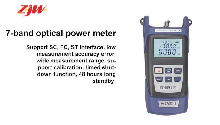 ZJW FTTH fiber optic tool kit FC-6S Fiber Cleaver Optical Power Meter 5km Laser Fiber Stripper
