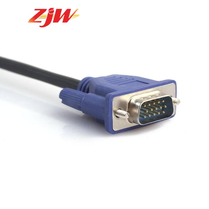 ZJW 1.5m/3m/5m VGA Extension Cable HD 15 Pin Male  VGA Cables Copper Core for PC Computer Monitor