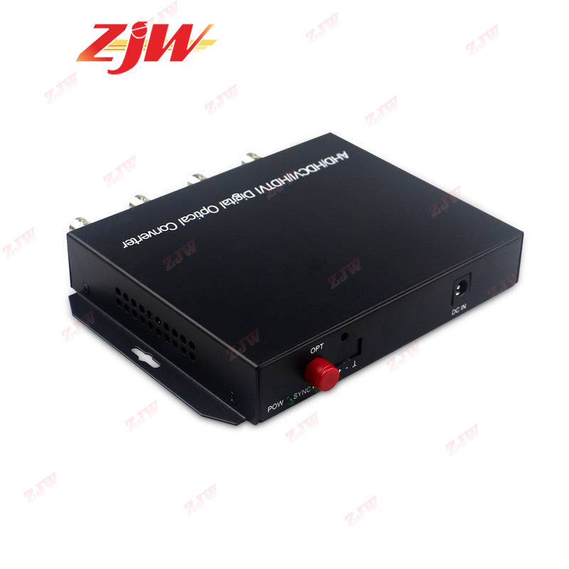 4 Channel 1080P HD AHD CVI TVI Analog Fiber optical Media Converter Single-mode Single Fiber 20KM