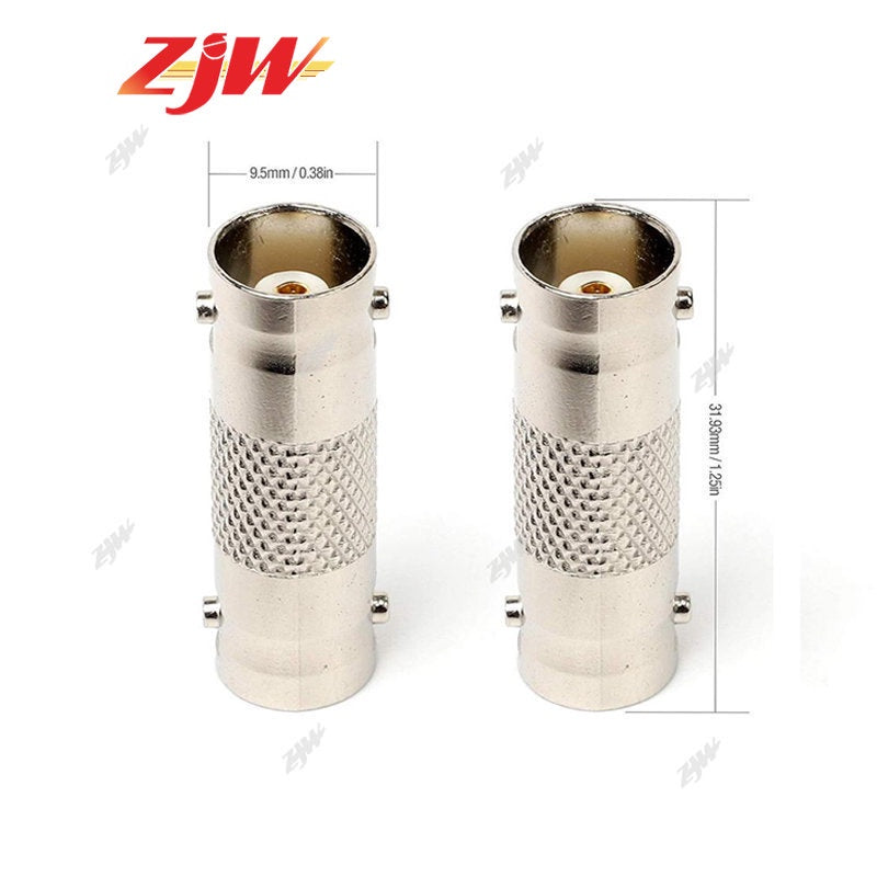 5 Pcs ZJW BNC Female Connector to BNC Female Coupler Adapter Connector Female Connector for CCTV