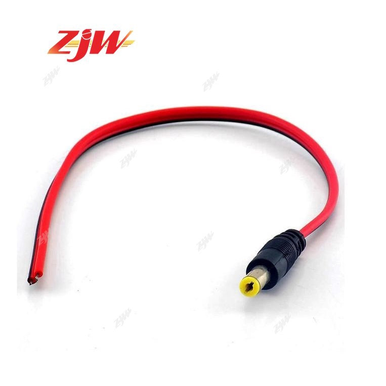 5pcs ZJW DC Plug 12V 5.5mm-2.1mm Male / Female Jack Cable Pigtail CCTV Power Adaptor Plug Connector