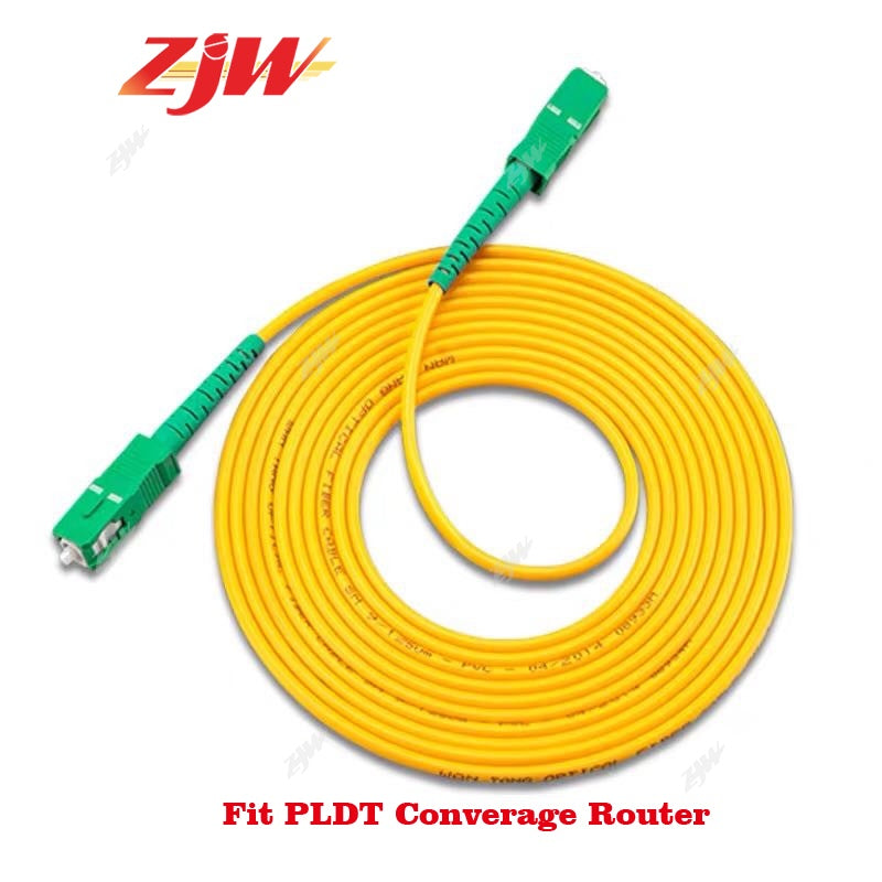 ZJW 1m /3m/ 5m/ 10m SC/APC-SC/APC Simplex Single-mode Fiber Optic Patch Cord For Globe Converge