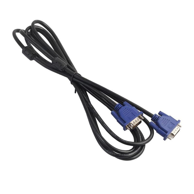 ZJW 1.5m/3m/5m VGA Extension Cable HD 15 Pin Male  VGA Cables Copper Core for PC Computer Monitor