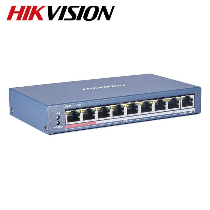 DS-3E1105P-EI/M  / DS-3E0109P-E/M(B) 4 / 8 Port  Hikvision Port Fast Ethernet Unmanaged POE Switch