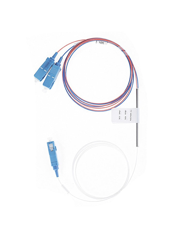 ZJW Fiber  1:2  FBT Splitter  Connector Fiber Splitter SC/UPC Ratio 50/50 60/40 70/30 75/25 80/20
