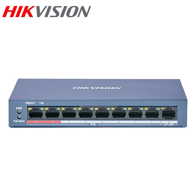 DS-3E1105P-EI/M  / DS-3E0109P-E/M(B) 4 / 8 Port  Hikvision Port Fast Ethernet Unmanaged POE Switch