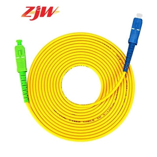 ZJW  SC/ APC-SC /UPC Simplex Single-Mode Fiber Optic Patch Cord 3.0mm FTTH Fiber Optic Cable