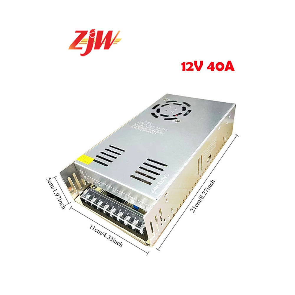 ZJW 12V 5A/10A/20A/30A /33A/40A Centralized Power Supply 12V Power AC TO DC for Led Sign CCTV Camera