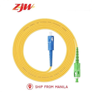 ZJW  SC/ APC-SC /UPC Simplex Single-Mode Fiber Optic Patch Cord 3.0mm FTTH Fiber Optic Cable