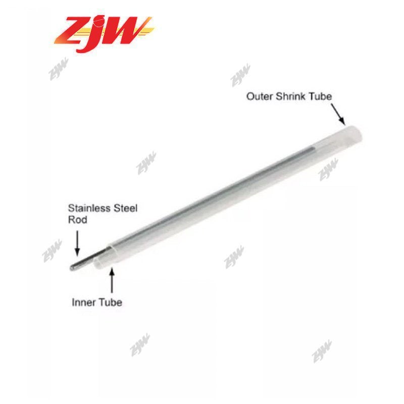 ZJW 100pcs 60mm Fiber Sleeves Fiber Heat Shrink Tube Fiber Pipe Fusion Splicer Protection Sleeve