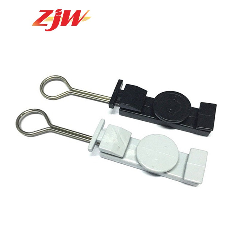 ZJW 10pcs F Clamp Non TELCO FTTH Tools S Type Fiber fixing Parts Clamp for Drop Cable Fiber