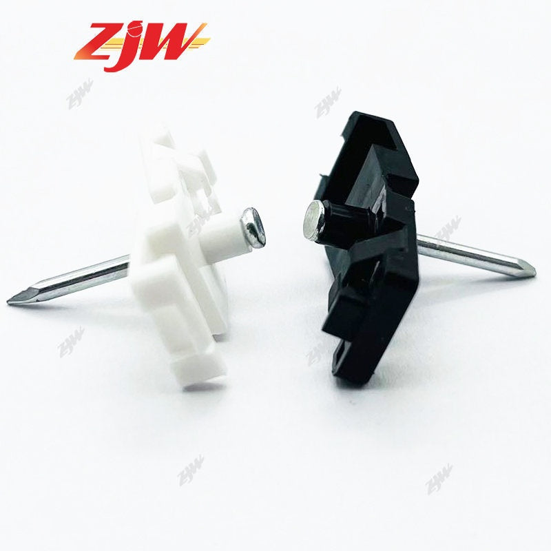 ZJW 5pcs Fiber Cable Clip Fiber Optic Drop Wire Cable Clip with Single Concrete Nail