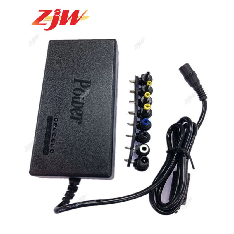 ZJW 96W Universal Power Supply Charger 8 Tips For PC Laptop  AC/DC Power Adapter Indicator Charger