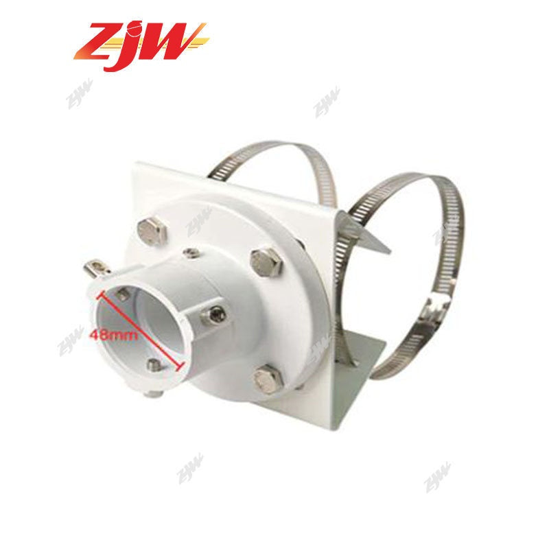 ZJW Street Light Pole Mount Holder Universal  Holding Monitoring Bracket  Back Stand Iron Hoop Plate