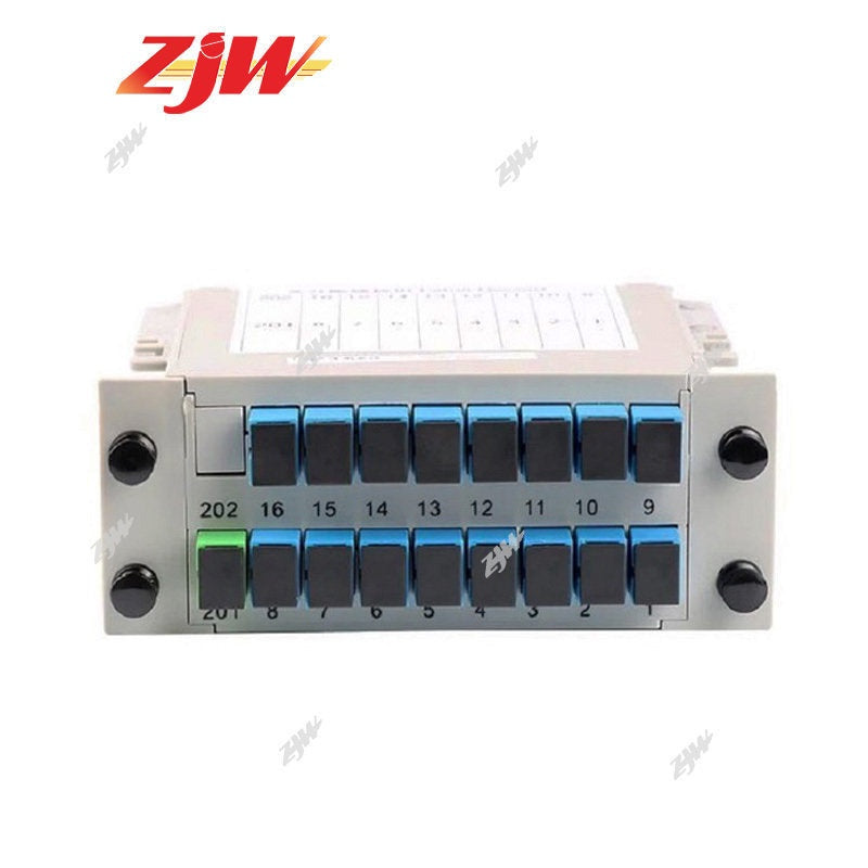 ZJW 1*2 / 4 / 8 / 16  SC UPC Fiber Optic PLC Splitter PLC Cassette Box Plug-in Type Fiber Splitter