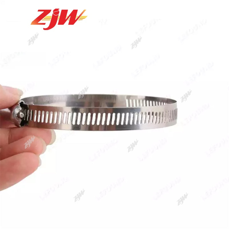 ZJW Ø100/Ø200/Ø300/Ø400mm Stainless Steel Telephone Pole Clamp CCTV Bracket Tube Clamp Hose Clamp