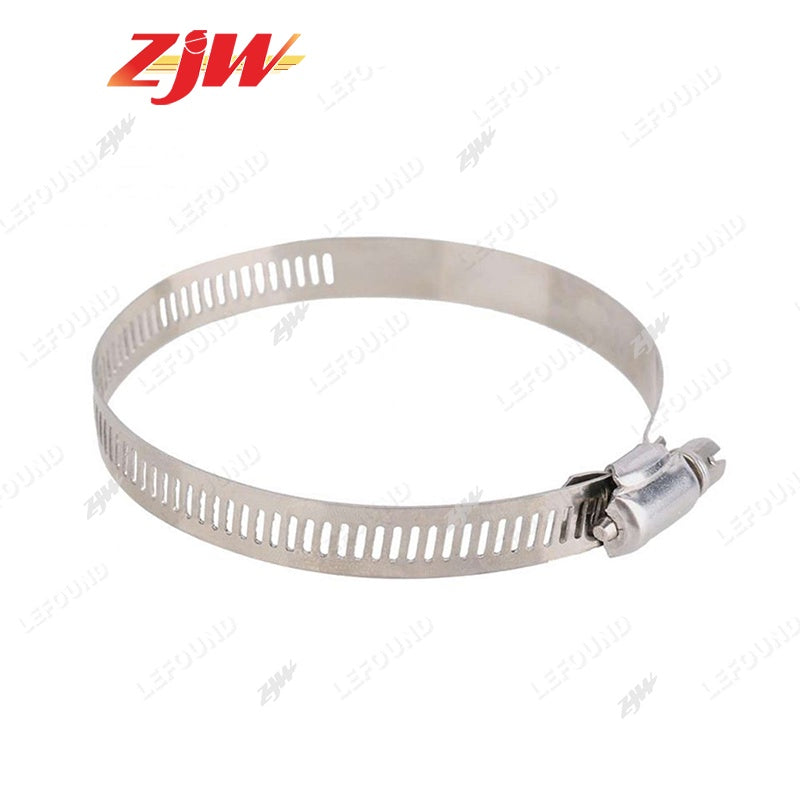 ZJW Ø100/Ø200/Ø300/Ø400mm Stainless Steel Telephone Pole Clamp CCTV Bracket Tube Clamp Hose Clamp
