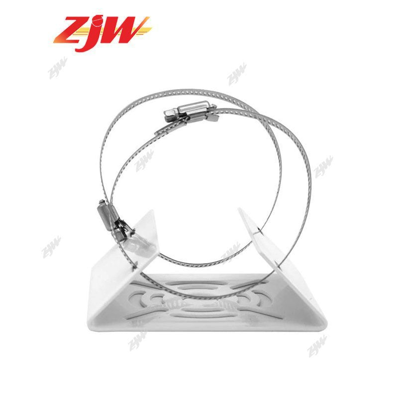 ZJW Street Light Pole Mount Holder Universal  Holding Monitoring Bracket  Back Stand Iron Hoop Plate