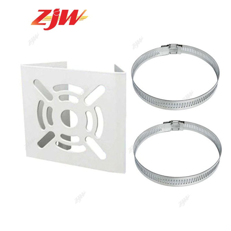ZJW Street Light Pole Mount Holder Universal  Holding Monitoring Bracket  Back Stand Iron Hoop Plate