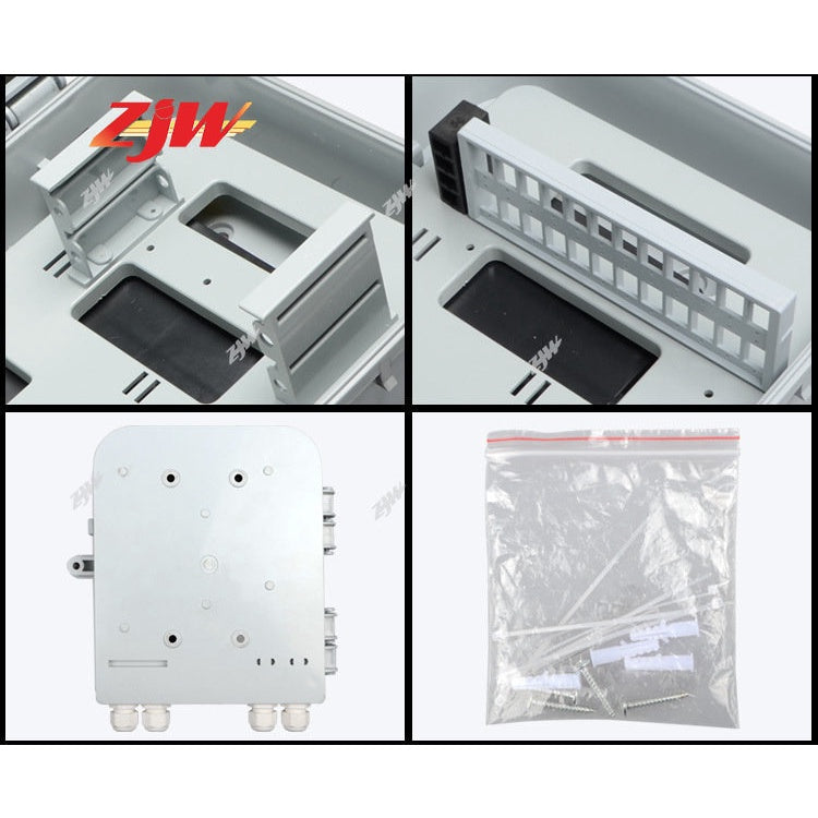 ZJW 1:16 Nap Box Fiber Optic PLC Splitter Box / 24 core FTTH adapter Distribution Box
