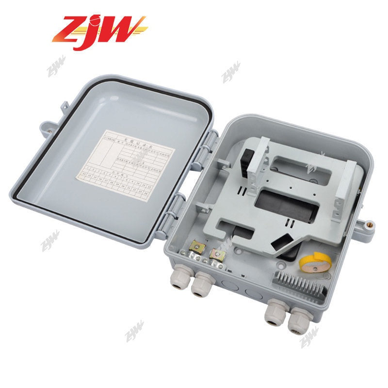ZJW 1:16 Nap Box Fiber Optic PLC Splitter Box / 24 core FTTH adapter Distribution Box
