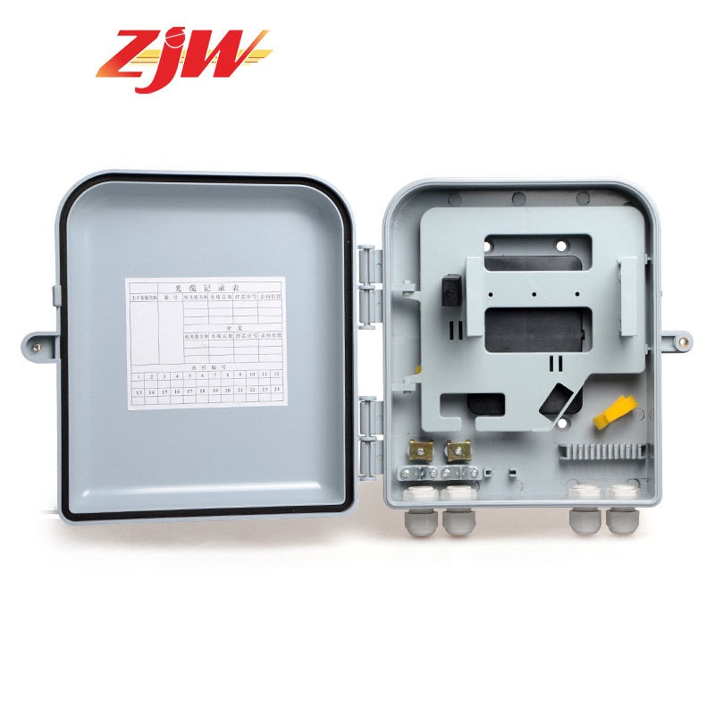ZJW 1:16 Nap Box Fiber Optic PLC Splitter Box / 24 core FTTH adapter Distribution Box