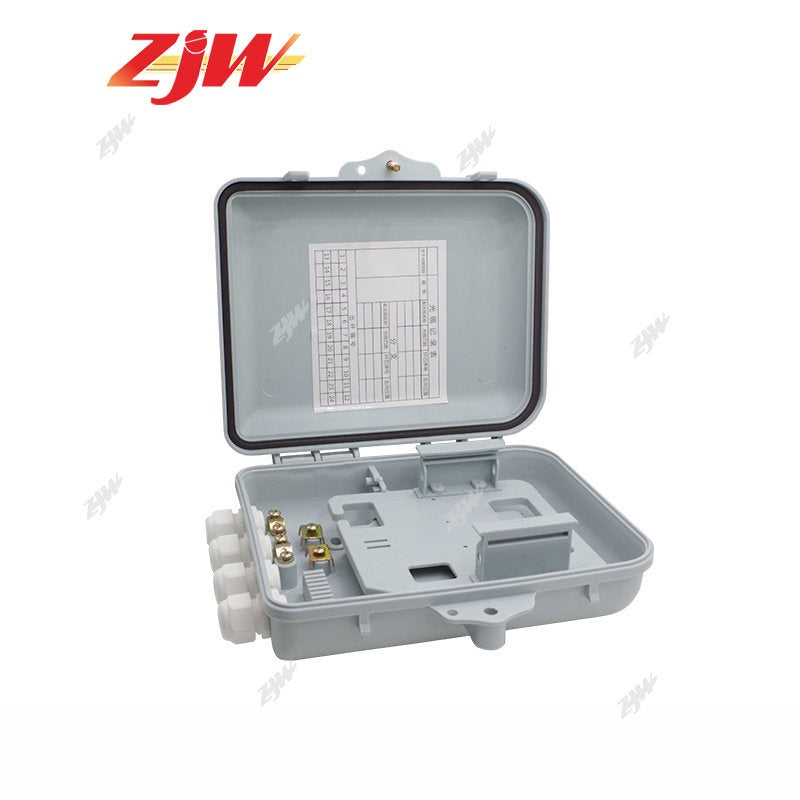 ZJW 1:8 Nap Box Fiber Optic PLC Splitter Box / 12 core FTTH adapter Distribution Box