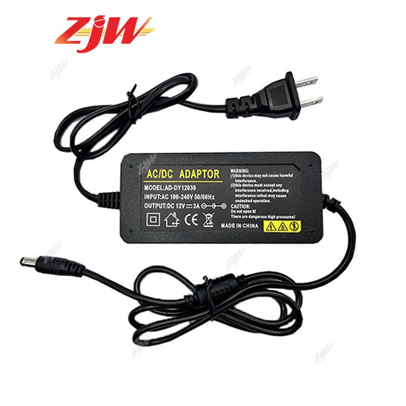 ZJW Integrated AC/DC 12V 3A / 12V 5A CCTV Power Supply Adapter 12V Power Adaptor