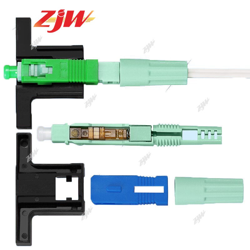 ZJW Fibre Optic SC Butterfly Connector SC Connector Fiber Optical Twist Type Fast Connector