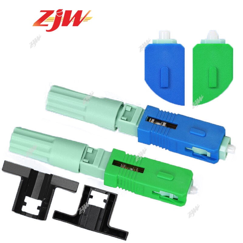 ZJW Fibre Optic SC Butterfly Connector SC Connector Fiber Optical Twist Type Fast Connector