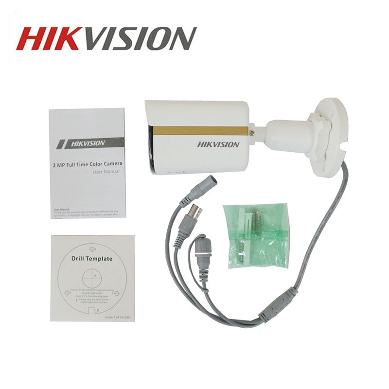 Hikvision  Bullet Camera  2MP 1080P ColorVu  24/7 Colored with LED Warm Light