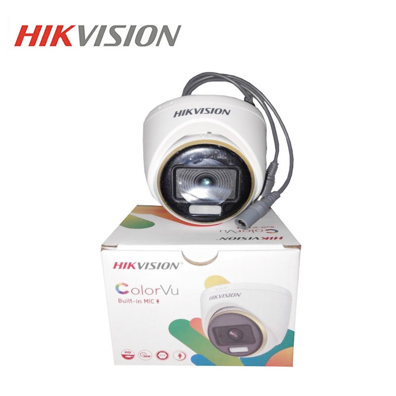 Colorvu/Built in Mic HIK- DS-2CE70DF3T-PFS 1080P/2.8mm Dome-White Light Distance 20meters
