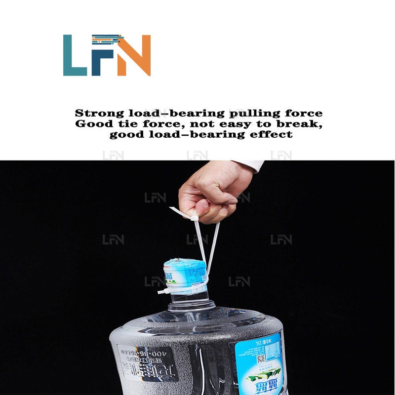 100PCS Self Locking Nylon Cable Tie Reusable Adjustable Flexible Nylon Cable Zip Tie (4X350mm)