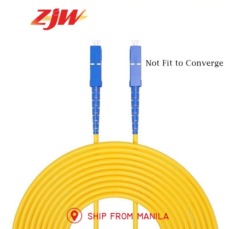 ZJW 3M/5M/10M SC/UPC-SC/UPC Simplex 9/125 Single Mode SM Fiber Optic Cable Patch Cord Fiber Jumper