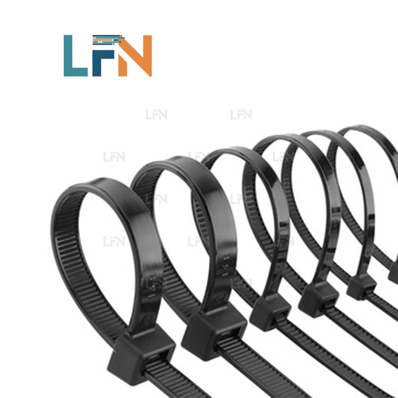 ZJW Nylon Zip Ties 4*200mm( PACK OF 100) Cable Ties Strength Tie Wraps for Tying Cables, Wires