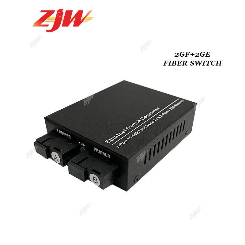 ZJW 2 / 4 SC Port, 2 /4 RJ45 Port Gigabit Fiber Media Converter Gigabit Fiber Switch Medacon