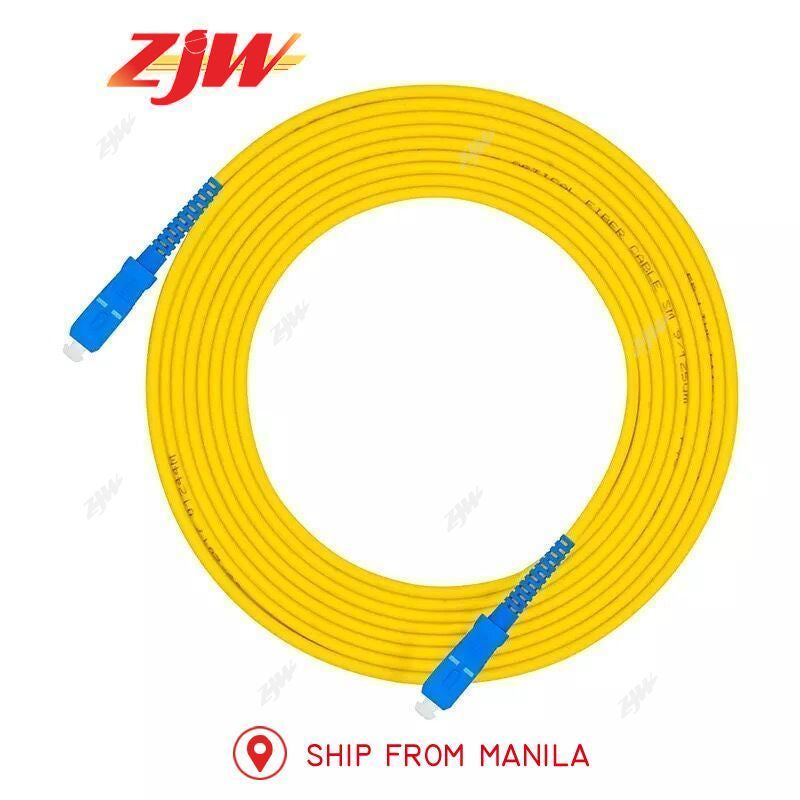 ZJW 3M SC/UPC-SC/UPC Simplex 9/125 Single Mode SM Fiber Optic Cable Patch Cord Fiber Jumper