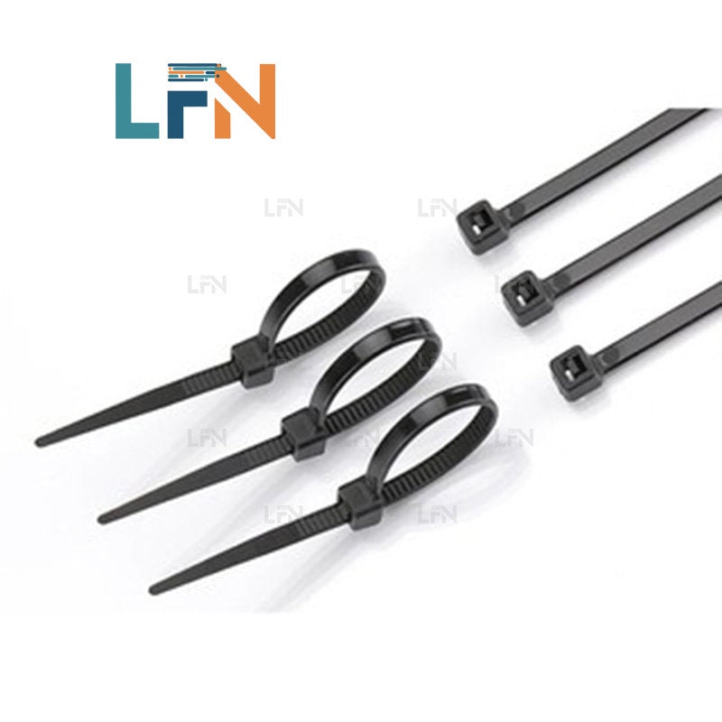 ZJW Nylon Zip Ties 4*200mm( PACK OF 100) Cable Ties Strength Tie Wraps for Tying Cables, Wires