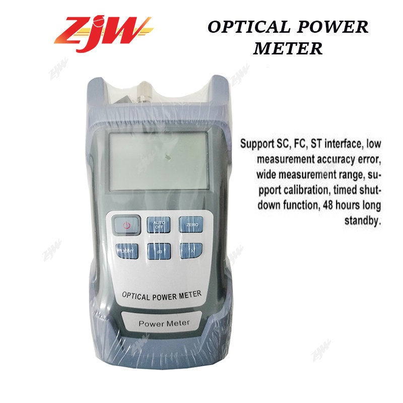 ZJW NEW  FTTH fiber optic tool kit FC-6S Fiber Cleaver Optical Power Meter 5km Laser Fiber Stripper