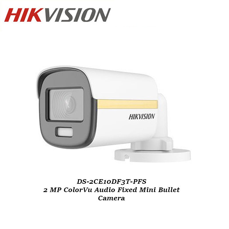 Hikvision  2MP With Audio / Non Audio Bullet Analog ColorVu CCTV Camera