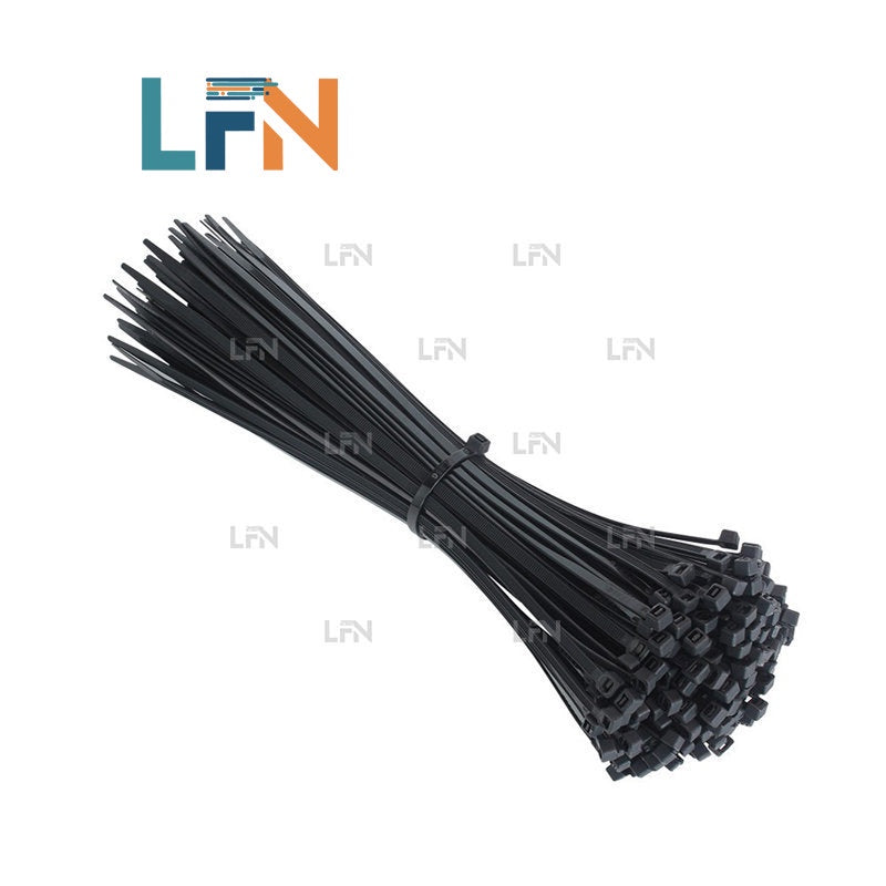 100PCS  Nylon Cable Tie Reusable Flexible Nylon Cable Zip Tie  (4X400mm)