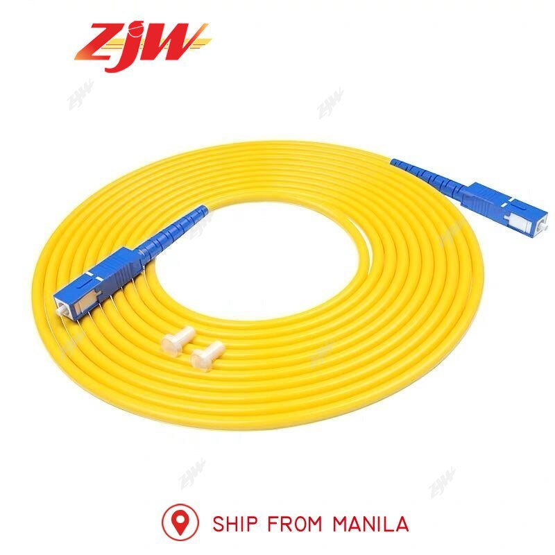 ZJW 3M SC/UPC-SC/UPC Simplex 9/125 Single Mode SM Fiber Optic Cable Patch Cord Fiber Jumper