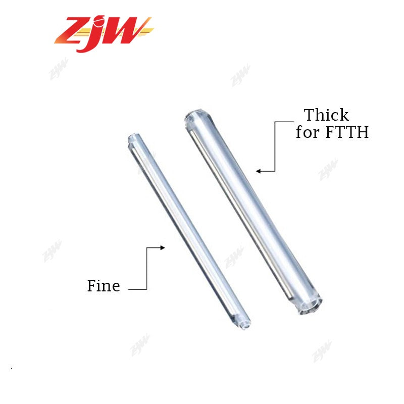ZJW 100/50 pcs Fiber Heat Shrink Pipe (Fine/Thick)  Fiber Pipe Fusion Splicer Protection Sleeve