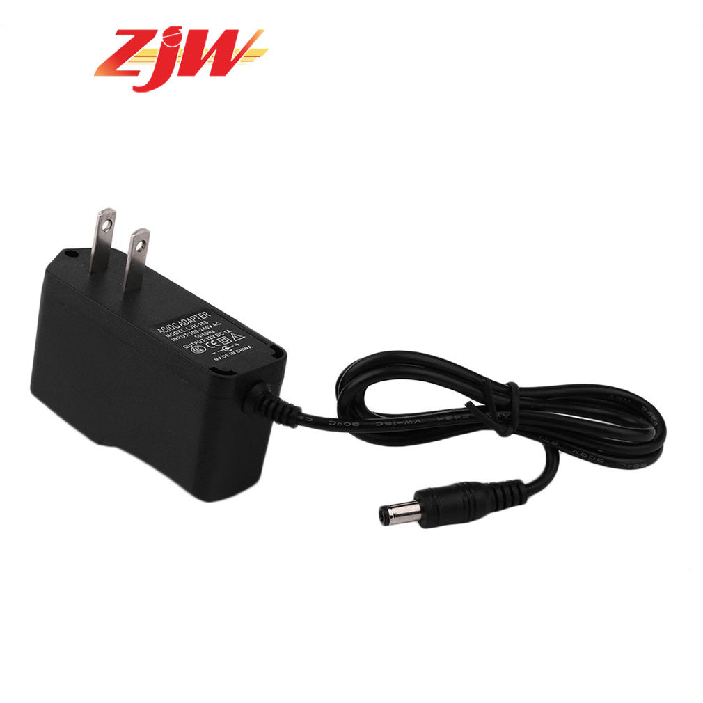 ZJW 12V 1A Power Adapter AC100-240V 12W Power Supply for CCTV Camera DVR LED light