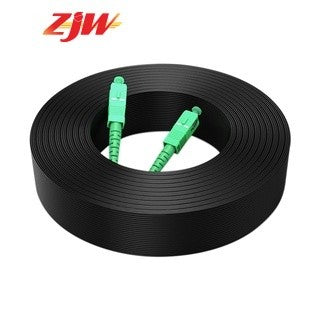 ZJW 1 Core Fiber Optic Cable 300m with SC Connector Fiber Optic Pathc Cord G657 Fiber Cable